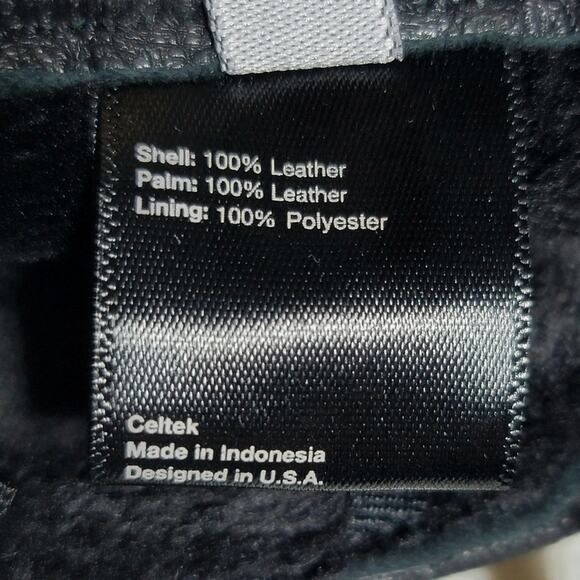 Celtek Domo Leather Gloves Womens Large Black Faux Fur Lined Driving Winter New - Picture 6 of 8